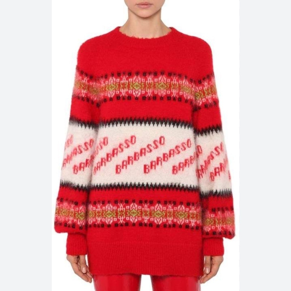 MSGM Oversized Barbasso Mohair Knit Sweater S